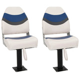 Boat Seats 2 pcs with Pedestal 360&deg Rotatable 3294979