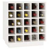 Wine Cabinet White 55.5x34x61 cm Solid Wood Pine 821528