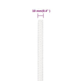 Boat Rope Full White 10 mm 100 m Polypropylene 152561