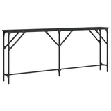 Console Table Black Engineered wood, metal Extra Long 837767
