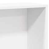 Bookcase White 60x24x120 cm Engineered Wood 860418