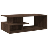 Coffee Table Brown Oak 102x55x35 cm Engineered Wood 848016