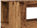 LED Headboard Old Wood 120x18.5x103.5 cm Engineered Wood 857684