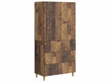 Cabinet Set 2 pcs Old Wood 66 x 34.5 x 90 cm Engineered Wood 3416725