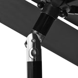 Parasol Anthracite UV protective polyester, powder-coated aluminium 313862