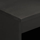 Side Cabinet Black 60x33x75 cm Solid Wood Mango 356844
