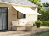 Retractable Awning Cream 200x150 cm Fabric and Steel 368759