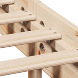 Bookcase Bed without Mattress 120x200cm Solid Wood Pine 3323185