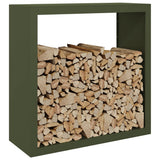 Firewood Rack Green 100x40x100 cm Steel 850971
