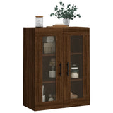 Wall Mounted Cabinet Brown Oak 69.5x34x90 cm 828507