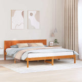Bed Frame Brown 180 x 200 cm Solid Pine wood 872181