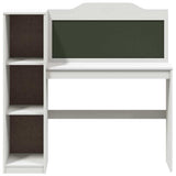 Desk with Open Storage and Chalkboard with Shelf ROROS White 42003032