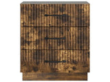 Bedside Cabinet Smoked Oak 43 x 41 x 63.5 cm Engineered Wood 895250