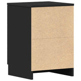 Bedside Cabinets 2 pcs Black 38x35x56 cm Engineered Wood 800453