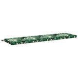 2-Piece Bench Cushions SOEST 2 pcs 100% Polyester Leaf Pattern 949011
