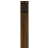 Headboard Cabinet Brown Oak 200x18.5x104.5 cm 817281