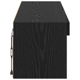 TV Wall Cabinet 100 x 30 x 30 cm Black Oak Engineered Wood 882969