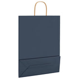 Paper Bags 250 pcs with Handles Blue 32x12x42 cm 4101704