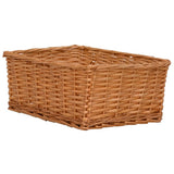 4 Piece Nesting Basket Set Brown Willow 286981
