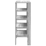 ZNTS Shoe Rack Grey Sonoma 61x32x87.5 cm Engineered Wood 859856