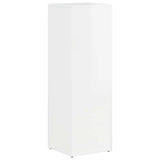 Side Shelf High Gloss White 33 x 32 x 100.5 cm Engineered Wood 892421
