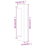 Cabinet Handles 20 pcs Black 96 mm Stainless Steel 3203652