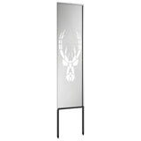 Garden Privacy Screen Silver 32 x 140 cm Galvanised steel 876264