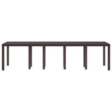 Garden Table Brown 300 x 100 x 73 cm Poly Rattan 3378521