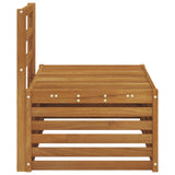 Outdoor End Sofa Natural 91 x 63 x 73 cm Solid Acacia Wood 900504