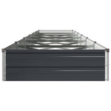 Raised Garden Bed Anthracite 480 x 80 x 24 cm cold-rolled steel 8006521