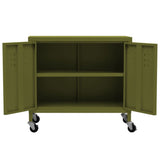 Storage Cabinet Olive Green 60x35x56 cm Steel 336261