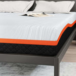 Mattress White and Grey 160 x 200 cm Memory Foam 4106307