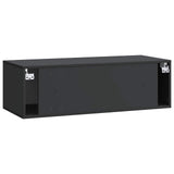 Wall-Mounted TV Cabinet 98 x 41 x 30 cm Black Engineered Wood 899206
