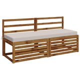 2-Piece Bench Cushions SOEST 2 pcs 100% Polyester White 950247