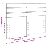 Headboard Grey Sonoma Engineered wood 888194