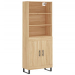 Highboard Sonoma Oak 69.5x34x180 cm Engineered Wood 3189984
