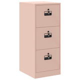 File Cabinet Pink 44 x 50 x 106.5 cm Cold-Rolled Steel 891599