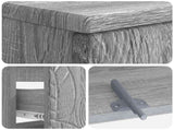 Bathroom Sink Cabinet DELFT Grey Sonoma 82 x 41x 59 cm 897021
