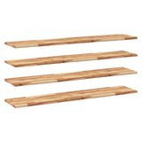 Floating Shelves 4 pcs 160x30x2 cm Oil Finished Solid Wood Acacia 3279550