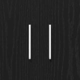 Aquarium Stand Black Oak 81x36x73 cm Engineered Wood 862152
