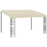 Wall-mounted Gazebo 3x4 m Cream Fabric 47988