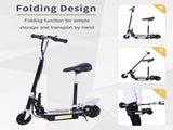 Electric Scooter for Kids, Foldable Powered Scooters for Age 7-12 with 120W Motor, Up to 10 KM/H & 8 T3398P349429