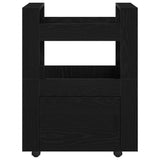 Kitchen Trolley Black oak 60 x 45 x 80 cm Engineered wood 862122