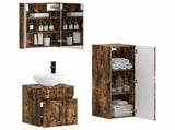 Bathroom Furniture Set 4 pcs Smoked Oak 3407475