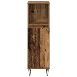Bathroom Furniture Set with Door 3 pcs Old Wood Engineered Wood 3378507