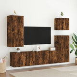 TV Cabinets Wall-mounted 2 pcs Smoked Oak 80x30x41 cm 836961