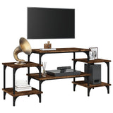TV Cabinet Smoked Oak 117x35x52 cm Engineered Wood 826317