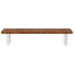 ZNTS Basin Shelf Wall Mounted Steel and Solid Wood Oak 3302346