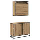 Bathroom Furniture Set 2 pcs Artisan Oak Engineered Wood 3402427