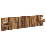 Headboard with Cabinet 3 pcs Old Wood Engineered Wood 3415740